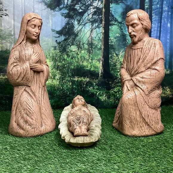 Empire Plastic Holiday Vintage Empire Plastic Blow Mold Nativity